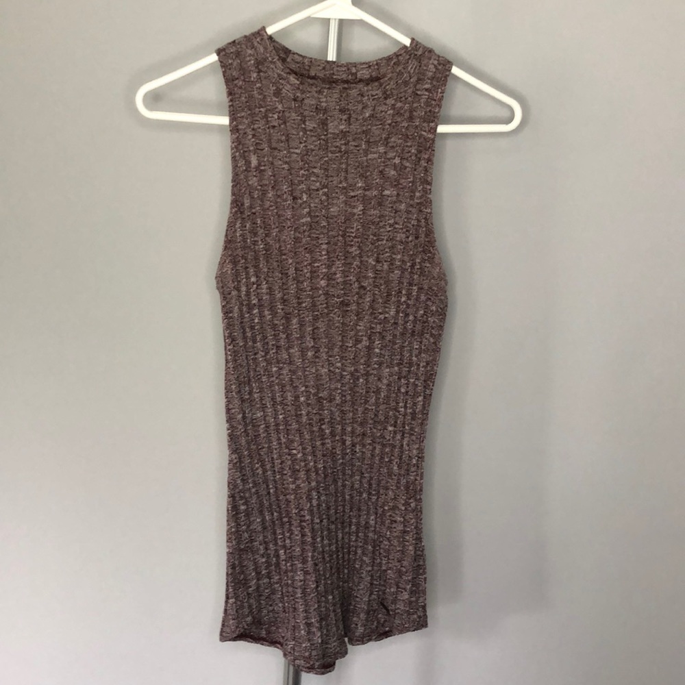 Hollister Sleeveless Sweater Top Size Xtra Small XS Burgundy